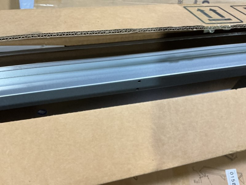 Condition photo showing Good Condition for stainless steel shelf 12" x 60", 2 pack nsf wall mounted commercial metal shelving with backsplash for restaurant, utility room, kitchen and garage 2 piece set 12 x 60 inch