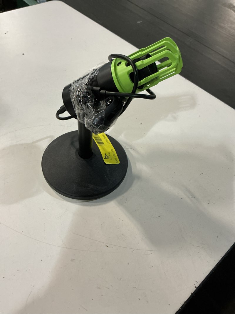 Condition photo showing As Is for shure mv6 gaming microphone, dynamic usb pc mic for video games & streaming - desktop stand, background noise cancellation, tap-to-mute & 3.5mm output for real-time headphone monitoring