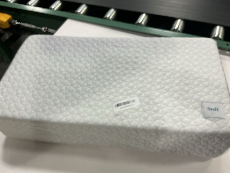 Condition photo showing As Is for harborest ice cube cooling pillow for side sleepers memory foam side sleeper pillow support head & neck for pain relief?12"x24"x5" white-ice standard-24"x12"x5"