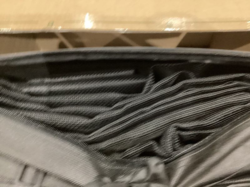 Condition photo showing Good Condition for leaveshade dump truck mesh tarp 8'x20' - black heavy duty cover with 6'' pocket reinforced double needle stitch webbing ripping tearing stop, no rust thicker brass grommets - 3 year warranty 8'x20' - 6'' pocket one end black