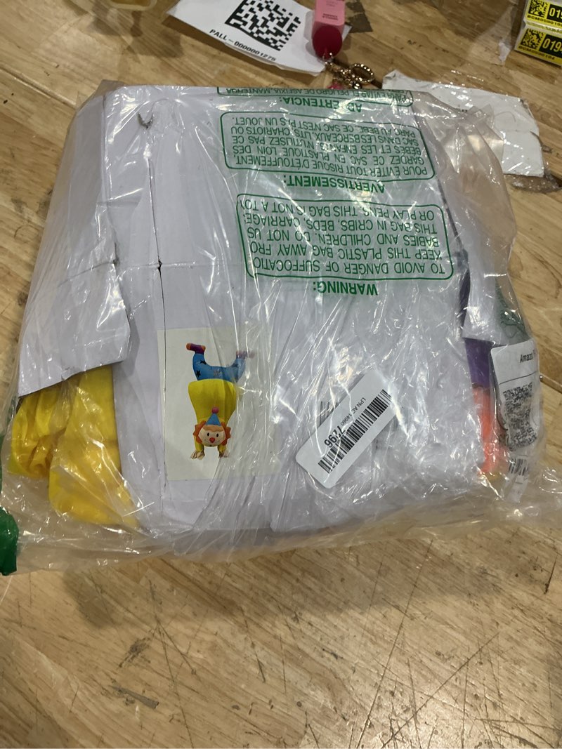 Condition photo showing As Is for clown inflatable costume clown blow up suit party game clown costume cosplay fancy costume jumpsuit (upend clown)