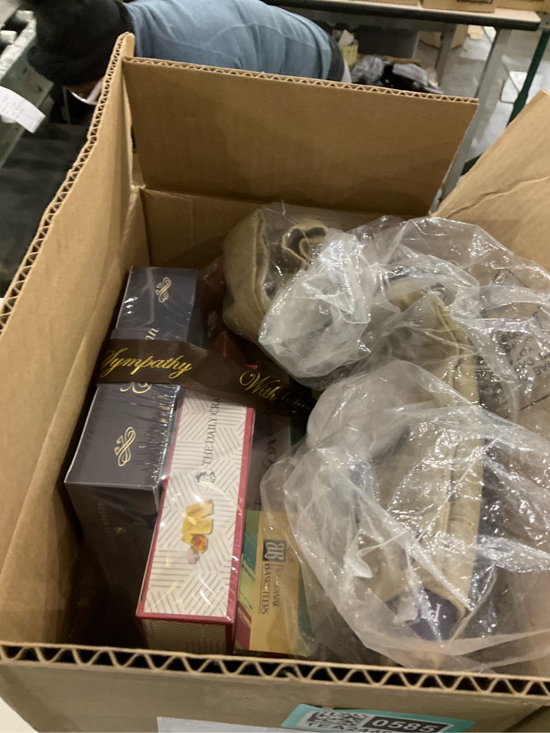 Condition photo showing New/Like New for Broadway Basketeers Condolences Gourmet Gift Basket, Kosher Sympathy Food Gift Baskets for Delivery, Perfect Care Package Box or Assorted Snack Gifts for Bereavement, Loss, Funeral, or Shiva