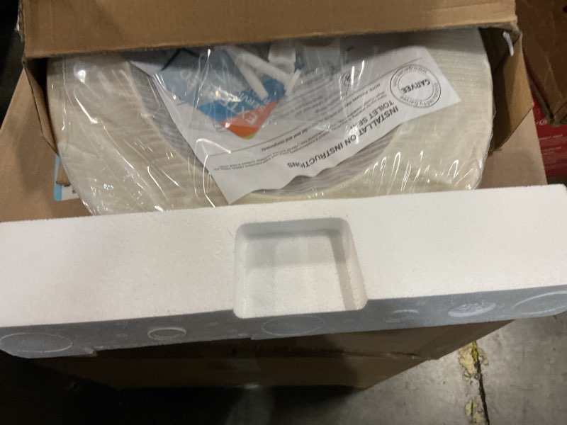 Condition photo showing New/Like New for Toilet Seat Round,Toilet Seat with Quick-Release And Quick-Attach, Plastic Toilet Seat with Soft Close,Easy Install and Clean - Fits Most Round Toilets Almond Round Almond