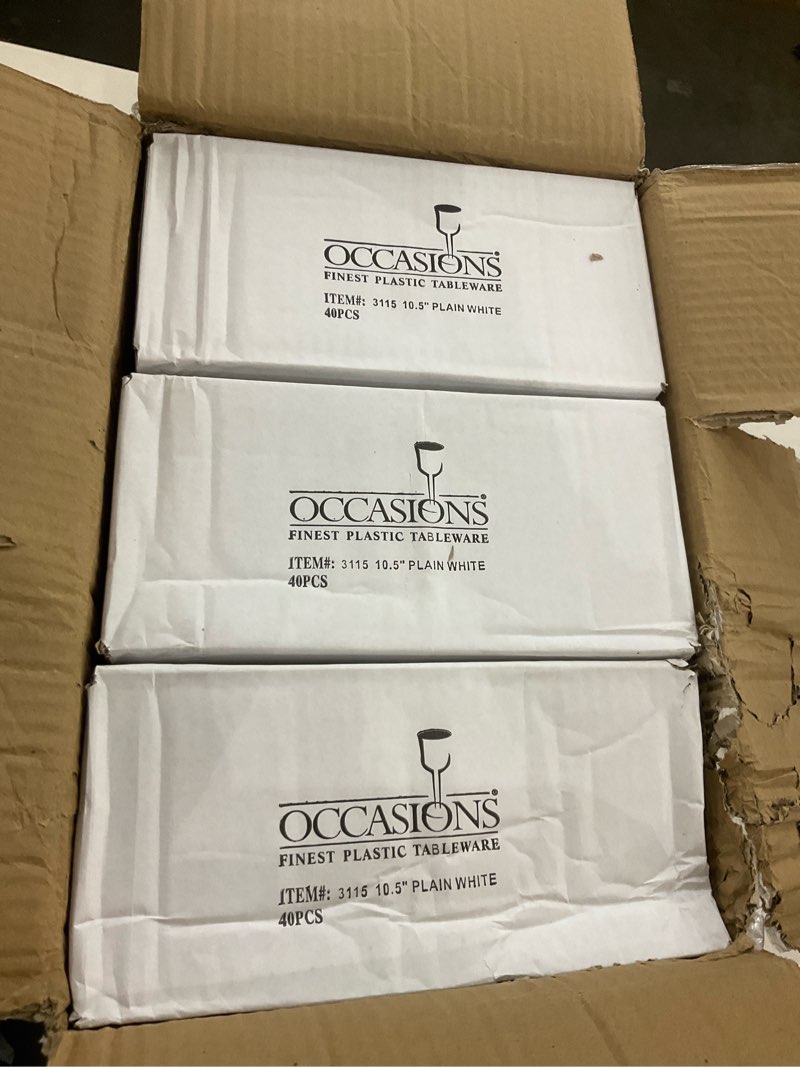 Occasions finest plastic tableware 120pcs (3x40pcs)