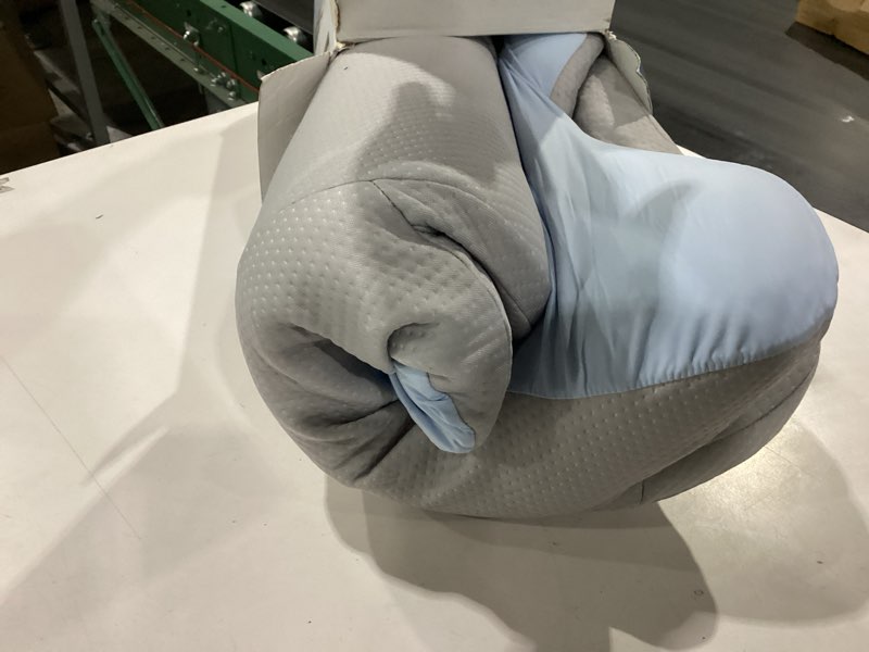 Condition photo showing New/Like New for nontoxic talc-free cervical memory foam pillow for neck and shoulder, butterfly-shaped ergonomic breathable pillow for side back stomach sleepers with pillowcase, skin-friendly fabric pillow1571