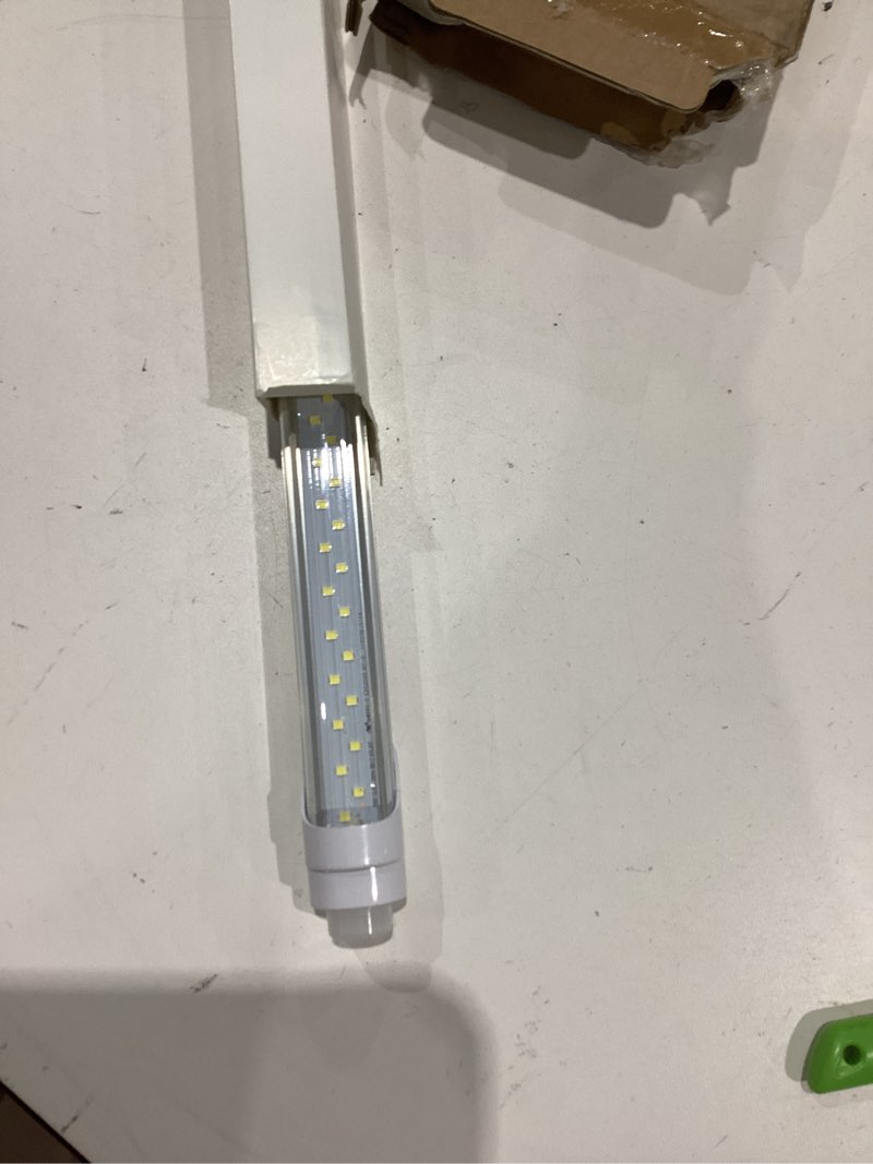 Condition photo showing Good Condition for jesled 2ft t8 led tube light, 12w(30w equivalent), 1680lm, 6000k, ballast bypass, 24 inch f20t12 fluorescent bulb replacement, dual ended, 24” lighting tube fixture (4-pack)