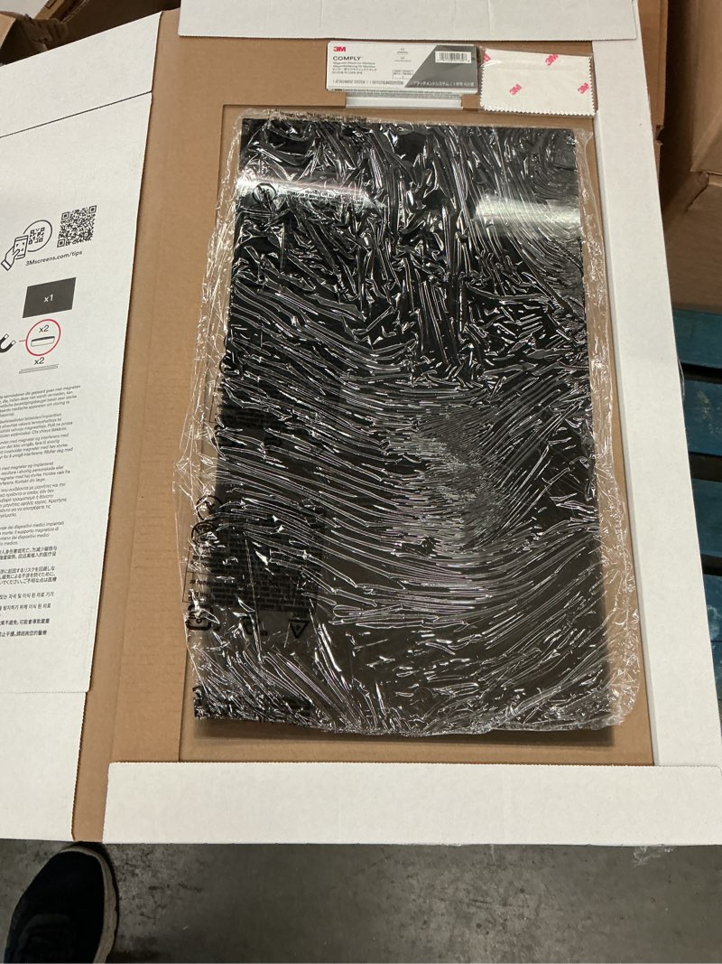 Condition photo showing New/Like New for 3m privacy filter screen for monitors with comply magnetic attach, 24" ) full screen (16:9), reduces blue light, pf240w9