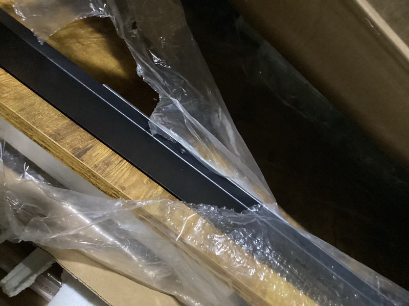 Condition photo showing Good Condition for similar computer desk with shelves, corner desk with storage, work for home office, study, living room, rustic brown