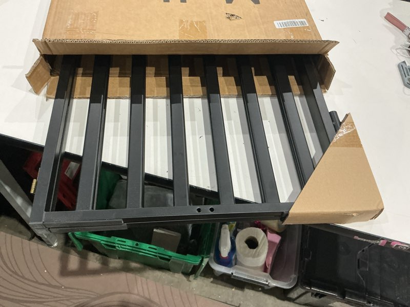 Condition photo showing Good Condition for malier metal freestanding dog gate, 32'' height outdoor indoor dog fences, extra wide foldable puppy gate for stairs (black, ?2 panels? 40''w × 32''h) black ?2 panels?40''w × 32''h