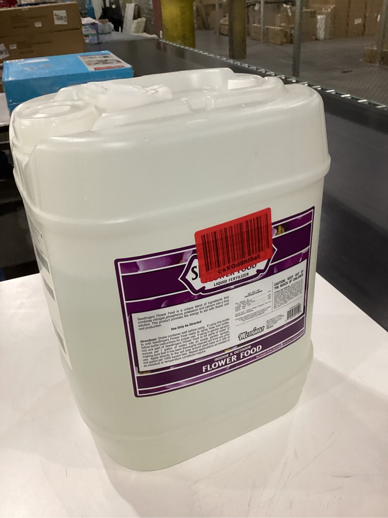 Condition photo showing New/Like New for Seedlingers Flower Food 5 Gallon Concentrate
