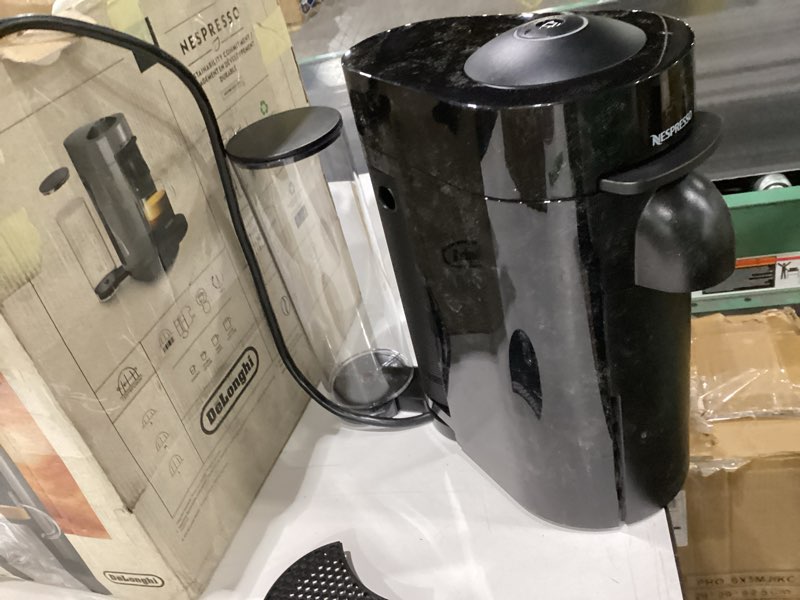 Condition photo showing Good Condition for used nit tested nespresso vertuo plus coffee and espresso maker by de'longhi, ink black machine only ink black