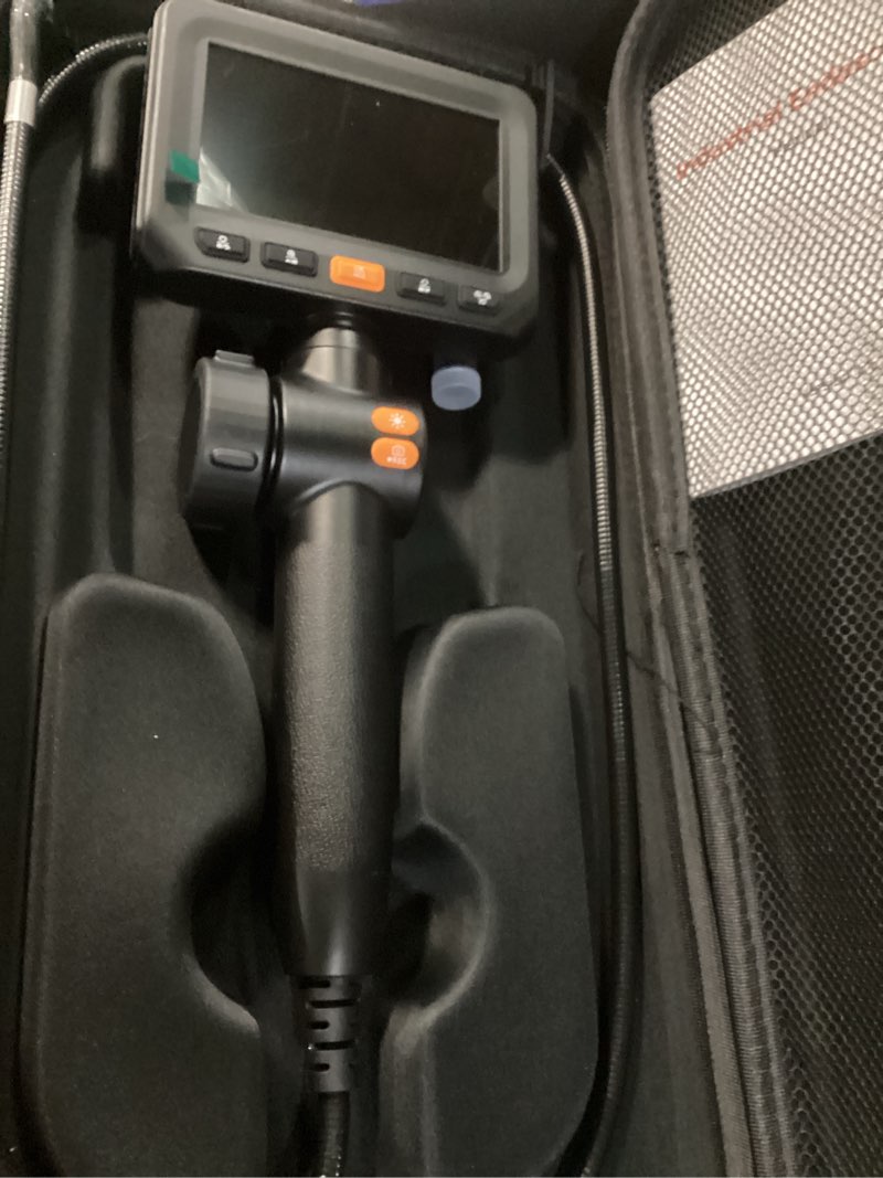 Condition photo showing Good Condition for acoath two-way articulating borescope, endoscope camera with light, dual-lens 1080p industrial inspection camera, 4.3" ips screen, 32gb card, ip67 waterproof sewer tools - 5ft 5ft two-way articulating borescope
