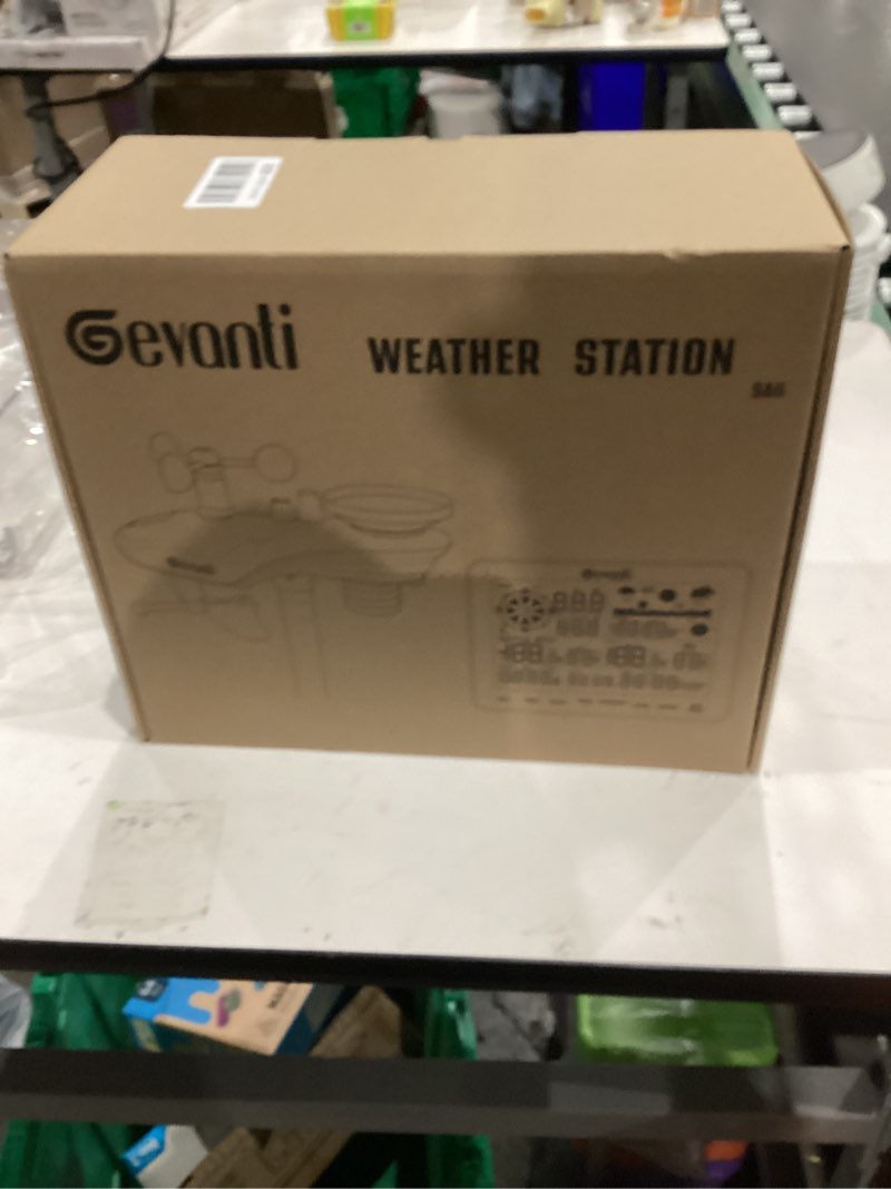 Condition photo showing New/Like New for SA6 Weather Stations Wireless Indoor Outdoor, Home Weather Station with Rain Gauge Outdoor for Temperature, Humidity, Forecast, Pressure, Moon Phase and Alarm Clock for Patio, Bedroom(No WiFi) Precise