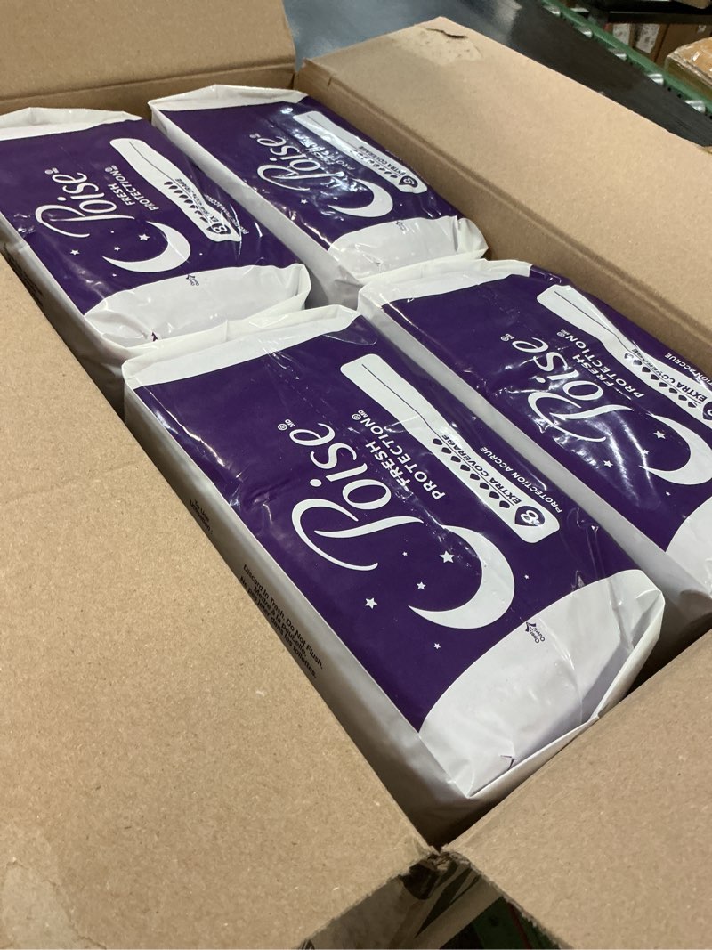 Condition photo showing Good Condition for Poise Overnight Incontinence & Postpartum Pads for Bladder Leaks, 8 Drop Extra Coverage, 96 Count