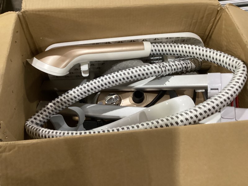 Condition photo showing Good Condition for HAPAIS Steamer for Clothes,1800W Standing Garment Steamer 30s Heat-up with Adjustable Stable Double Rod,2-in-1 Flat & Hanging Ironing,Clothes Steamer with 10 Fabric Steam Modes White gold