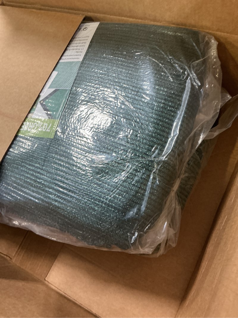 Condition photo showing New/Like New for E.share 70% Shade Cloth for Garden, 20 Ft X 36 Ft Sun Shades Outdoor Patio with Grommets for Plant Covers,Porch Screen,Pergola Shade Cover,Greenhouse,Green 20ft X 36ft 70% Shade