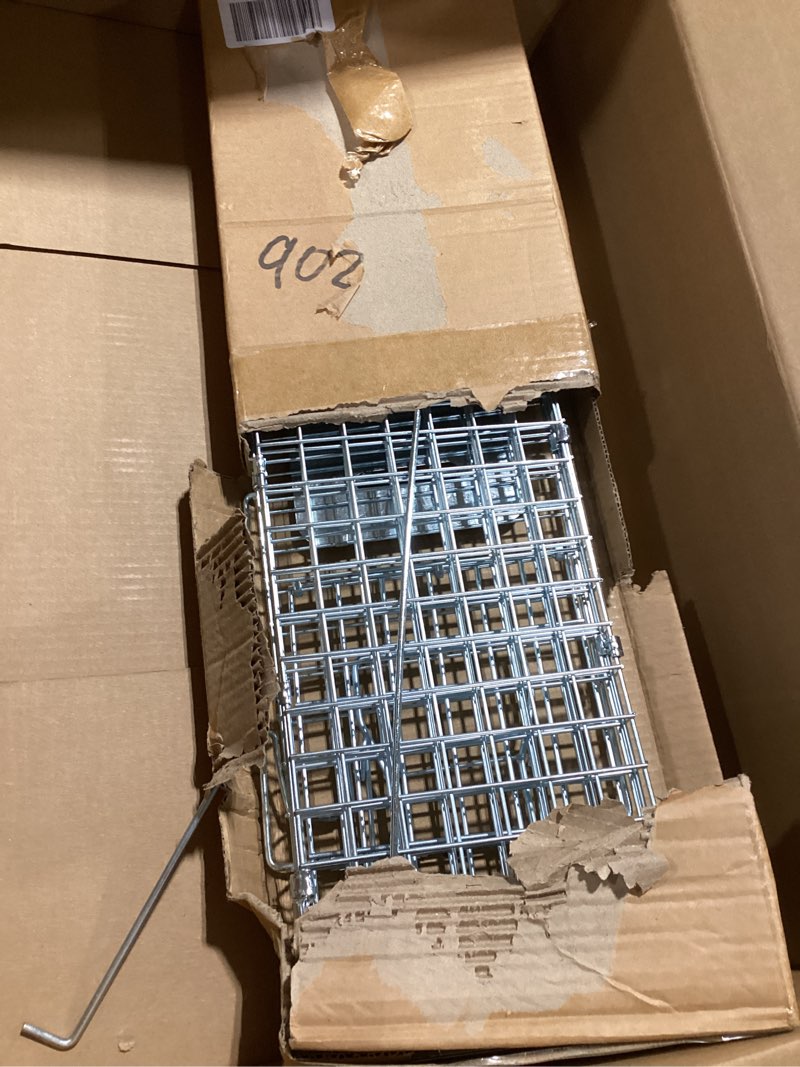 Condition photo showing Good Condition for SZHLUX 32" Live Animal Cage Trap, Heavy Duty Folding Raccoon Traps, Humane Cat Trap for Stray Cats, Raccoons, Squirrel, Skunk, Mole, Groundhog, Armadillo, Rabbit, Catch and Release SZ-HXL8130-NEW