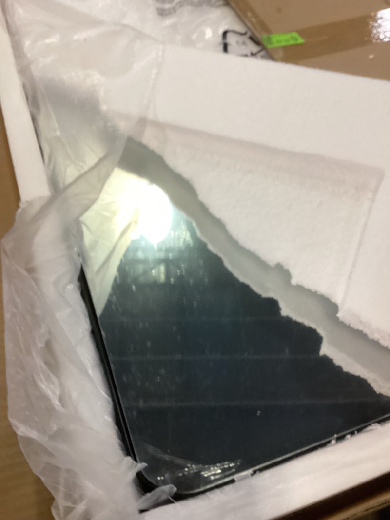 Condition photo showing New/Like New for TETOTE Black Framed Mirrors for Bathroom, 2 Inch Thick Frame 22 x 30 Inch Brushed Metal Frame Wall Mounted Rectangle Mirror for Vanity(Horizontal/Vertical) 30"L x 22"W Rectangular Matte Black