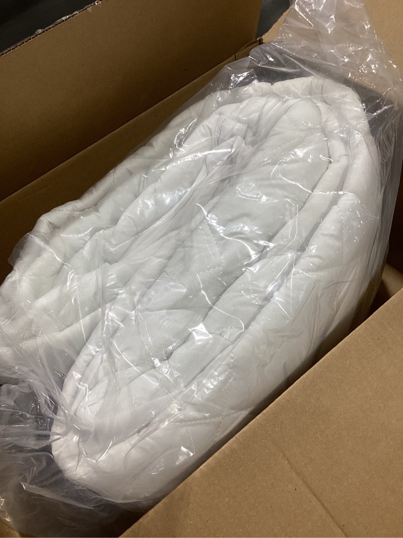 Condition photo showing Good Condition for feather down comforter oversize king size,hotel style bedding comforter,750+ fill power,1200tc,100% organic cotton fabric,all season white duvet insert with 8 corner tabs solid white oversize king(120x98inches) similar not exact item 