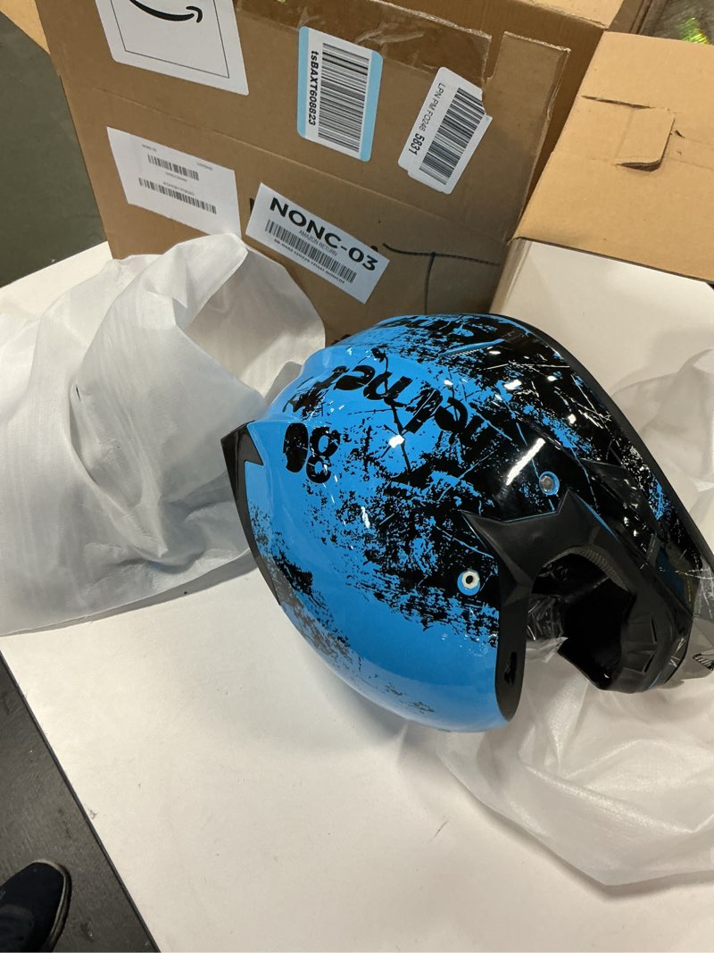 Condition photo showing New/Like New for Dirt Bike Helmets Youth Motocross, Motorcycle, BMX, ATV, Off-Road, Four Wheeler, Adult Moutain Bike 