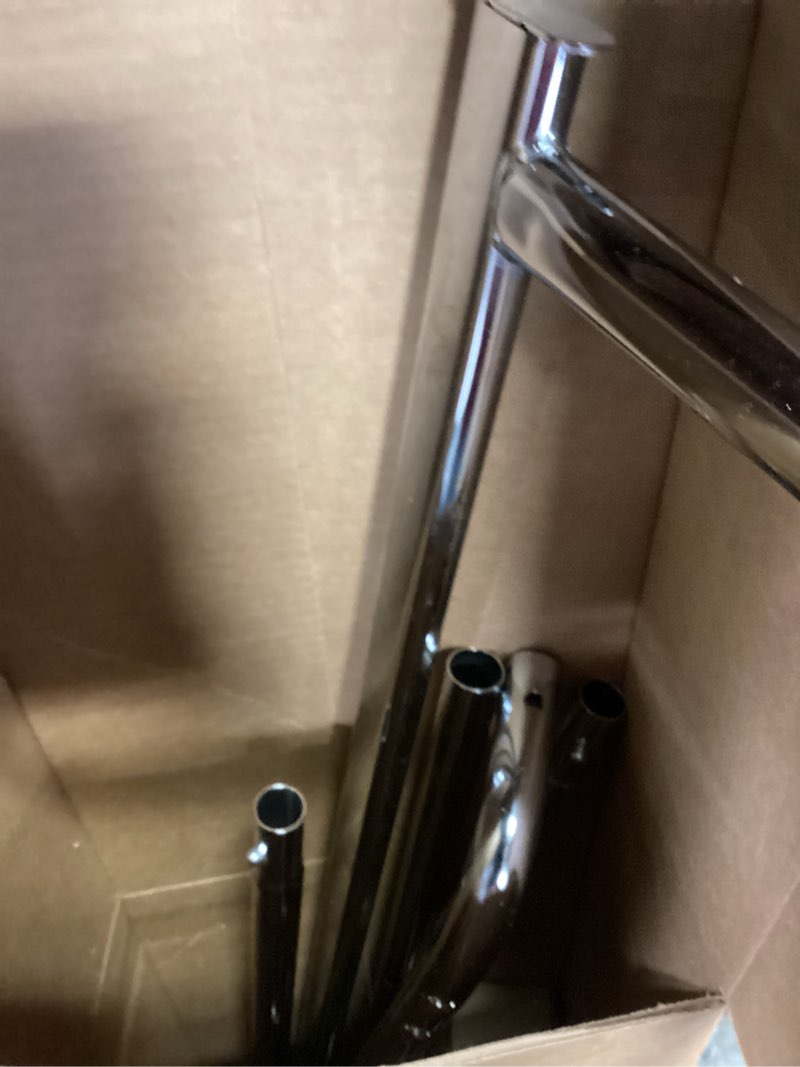 Condition photo showing Good Condition for SONGMICS Clothes Rack with Wheels, Heavy-Duty Garment Rack with Extendable Hanging Rod, 286.6 lb Load Capacity, 17.7 x (43.3-59.1) x 64.1 Inches, Chrome-Plated, Silver UHSR11S Silver (43.3"-59.1")W