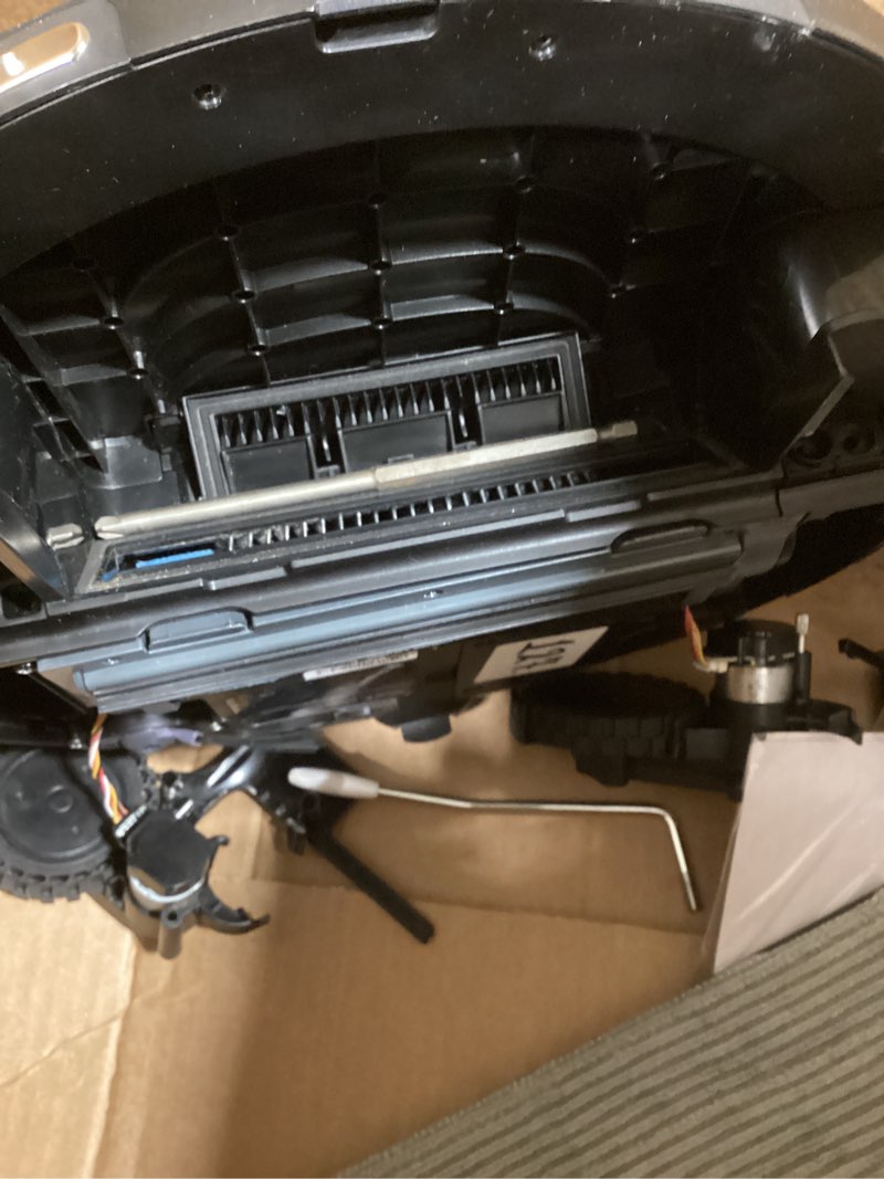 Condition photo showing As Is for Shark Plus 2in1 Robot Vacuum & Mop with Sonic Mopping, Home Mapping, HEPA Bagless Self Empty Base, CleanEdge, for Pet Hair, WiFi, Black/Mocha, AV2630WA, for Carpets & Hardfloors Wet and Dry Self-Empty (Black/Mocha)