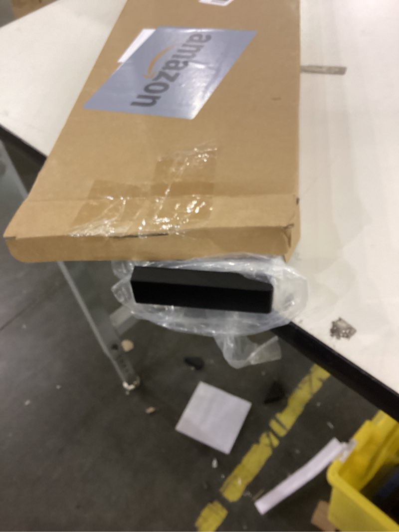 Condition photo showing As Is for NearMoon Bathroom Towel Bar, Towel Rod Holder, Square Shelf Rack Hanging Towel for Bath, Thicken SUS304 Stainless Steel Towel Rack Wall Mounted-3-Tier Bath Accessories (24 Inch, Matte Black) Matte Black 3 Tier