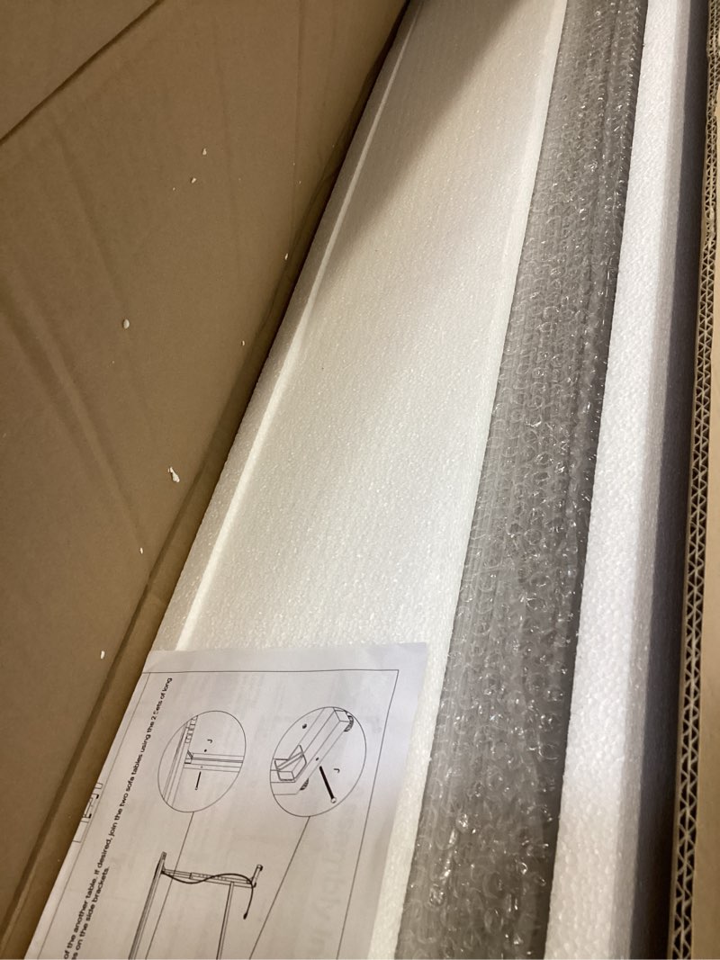 Condition photo showing Good Condition for Kitstorack 2-Pack Dark Gray Long Sofa Table Behind Couch, Adjustable Height (25"-33") & 2 Power Outlets, Narrow Console Table, 5.9" D x 79" L, Thin, Split Design for Separate Use 5.99"Deep Grey 2