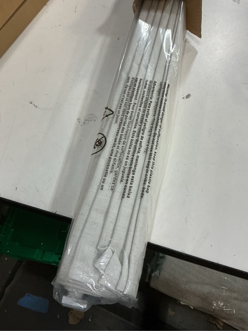 Condition photo showing New/Like New for lazblinds no tools no drill cordless roman shades for windows, blackout thermal insulated uv blocking window blinds, room darkening fabric blinds for indoor windows, 36'' w x 64'' h, off white blackout - off white 36" w x 64" h