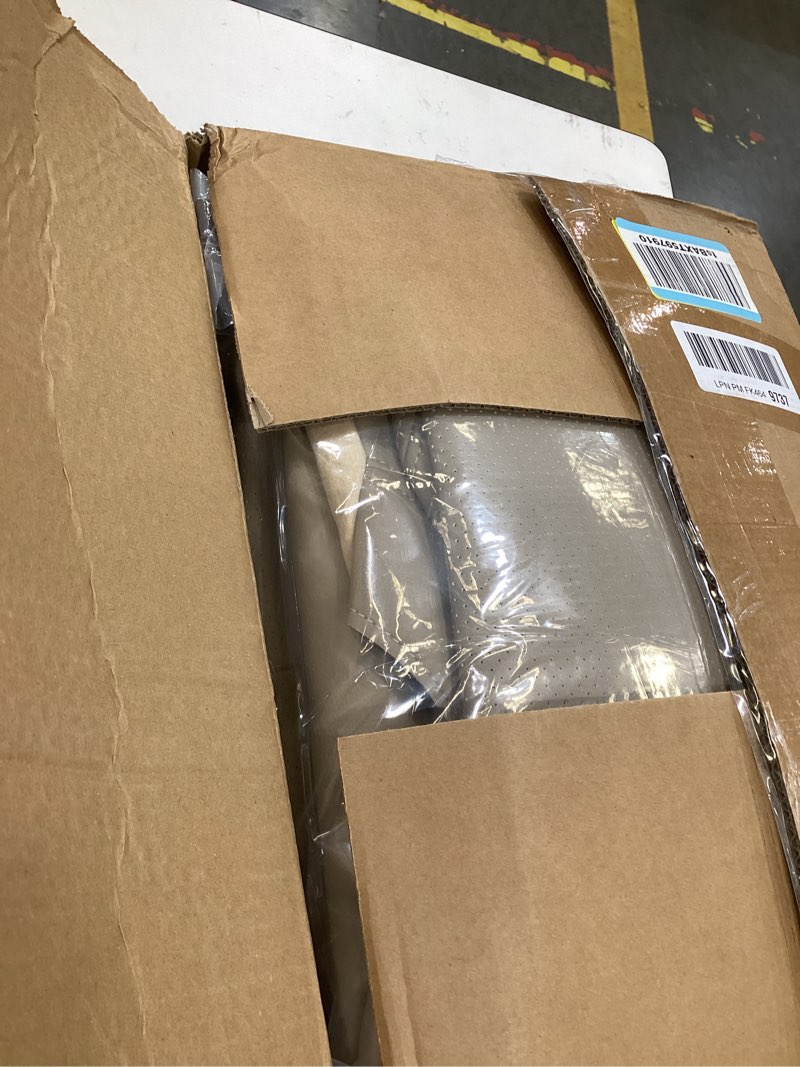 Condition photo showing Good Condition for Driver and Passenger Bottom and Top Lean Back Replacement Perforated Leather Seat Covers Tan Compatible with Ford Expedition 2003 2004 2005 2006