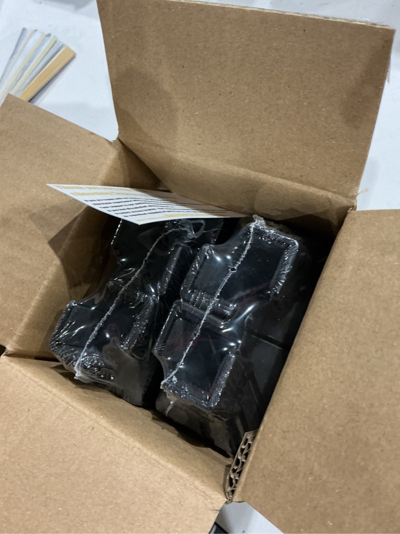 Condition photo showing New/Like New for sephyroth adjustable bed risers furniture risers 4pack with screw clamp.table desk chair risers.bed risers 4inch fit furniture's square/round leg diameter from 0.8''–1.6'' (4inch black)