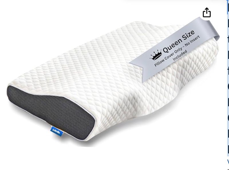 derila queen size pillowcase | designed to keep your derila memory foam pillow for snoring relief covered and protected with this crisp, clean, white pillowcase made from premium materials