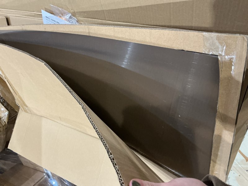 Condition photo showing Good Condition for 12" by 30" stainless steel stove backsplash, reversible ultra flat splatter guard range hood backsplash, easy clean wall shield magnetic metal panel silver-magnetic 12"-1pack
