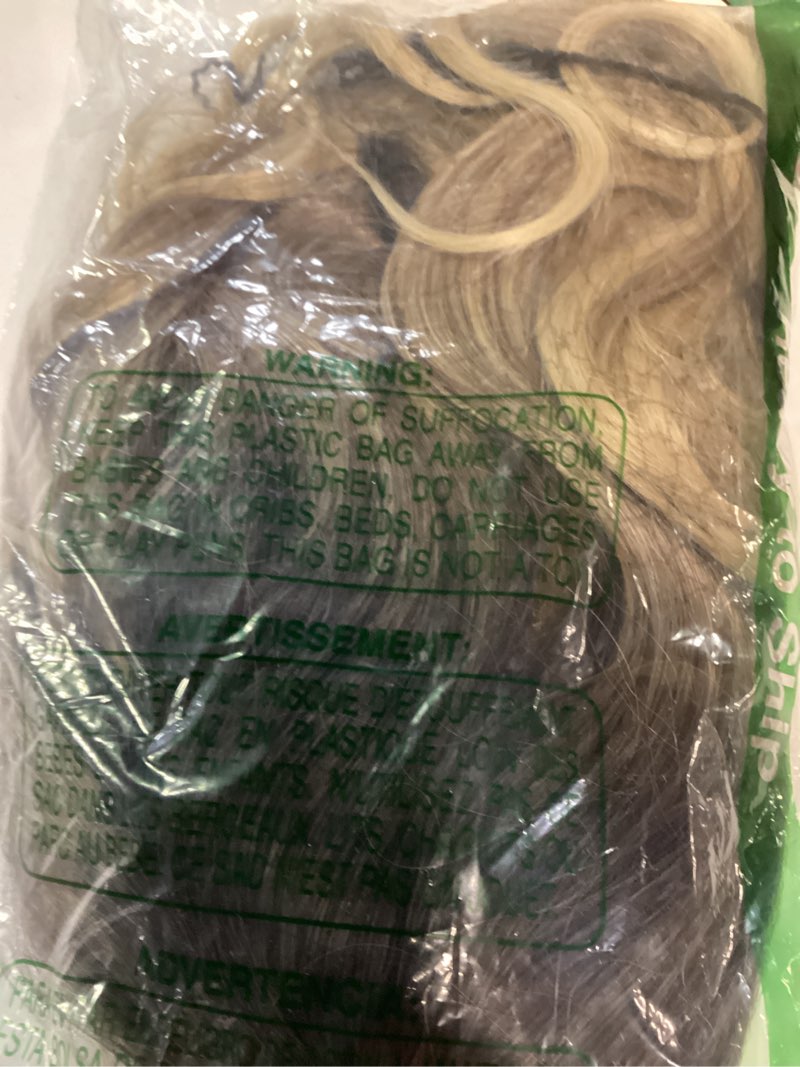 Condition photo showing Good Condition for long ombre blonde wigs for women 26 inch long wavy middle part wig ombre blonde wigs upgraded protein fiber hair replacement wig cosplay costume halloween wig(26'' brown ombre blonde)