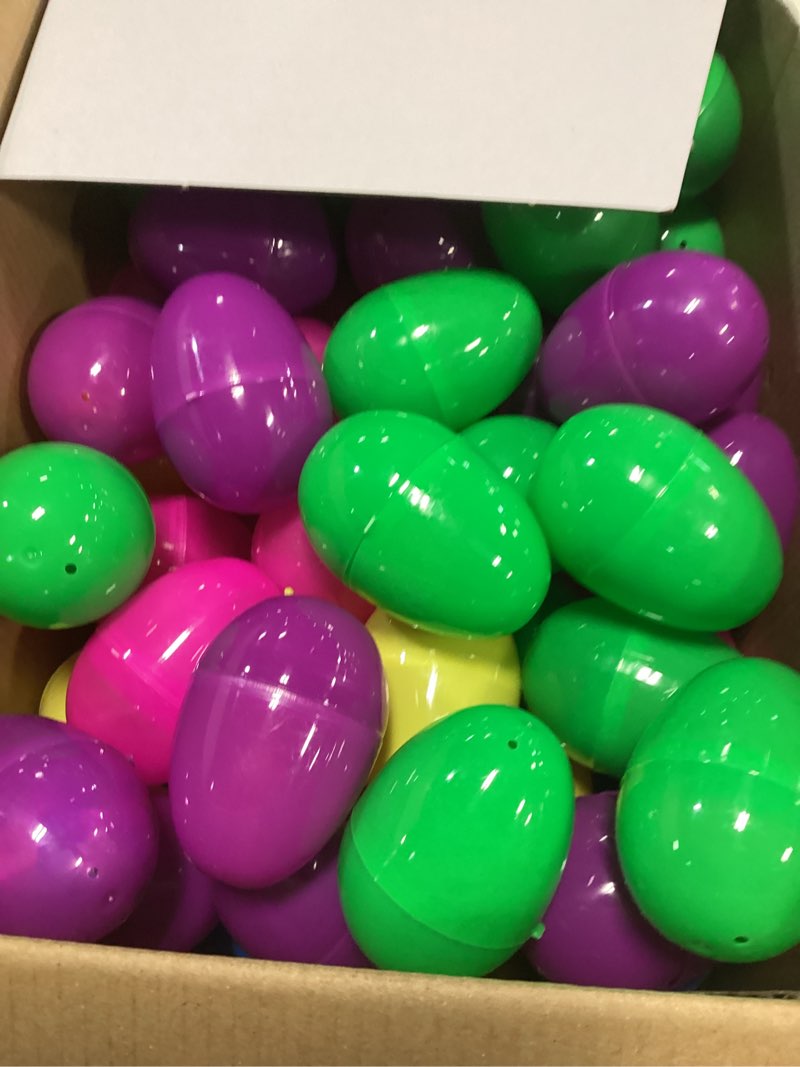 Condition photo showing New/Like New for grastfu 100 pack prefilled easter eggs with assorted toys inside 6 surprise golden eggs, 100 plastic easter eggs fillers with fidget toys, easter basket stuffers hunt party favors for kids boys girls