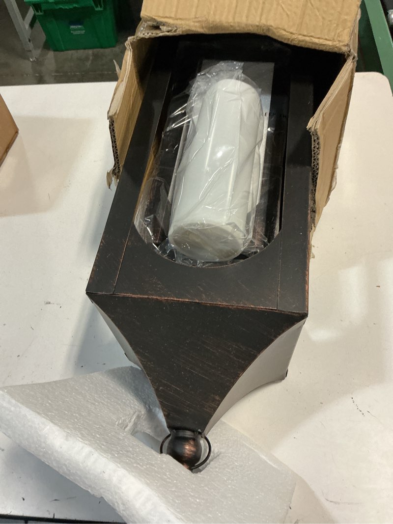 Condition photo showing New/Like New for needomo lanterns decorative indoor&outdoor,set of 3 outdoor lanterns for porch, 26" metal frame candle holders with led candles, fall, christmas