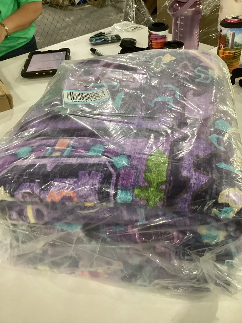 Condition photo showing As Is for similar to item kokia washable area rugs violet purple with vintage orient design soft rug for living room or bedroom non-slip low pile stain resistance features distressed medallion pattern (rectangular) 09/violet/blackberry/turquoise/wine unknown size