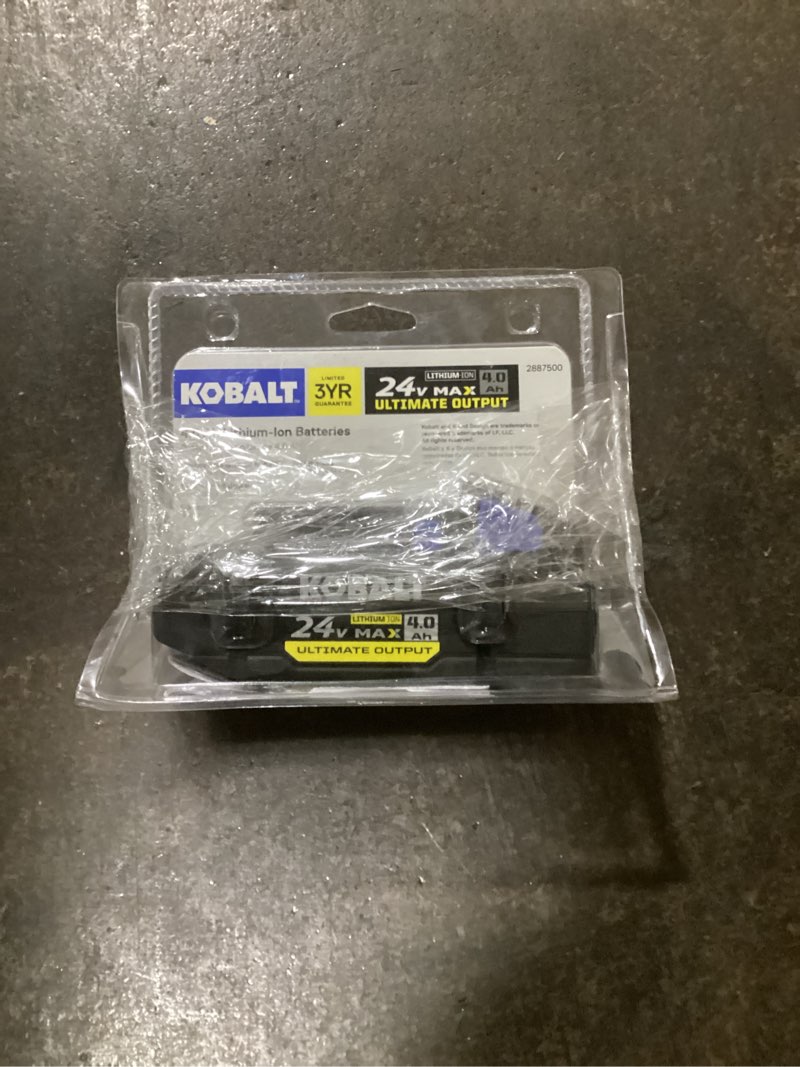 Condition photo showing New/Like New for kobalt ultimate output 24 -volt 1 -pack battery ( 4 ah lithium )
