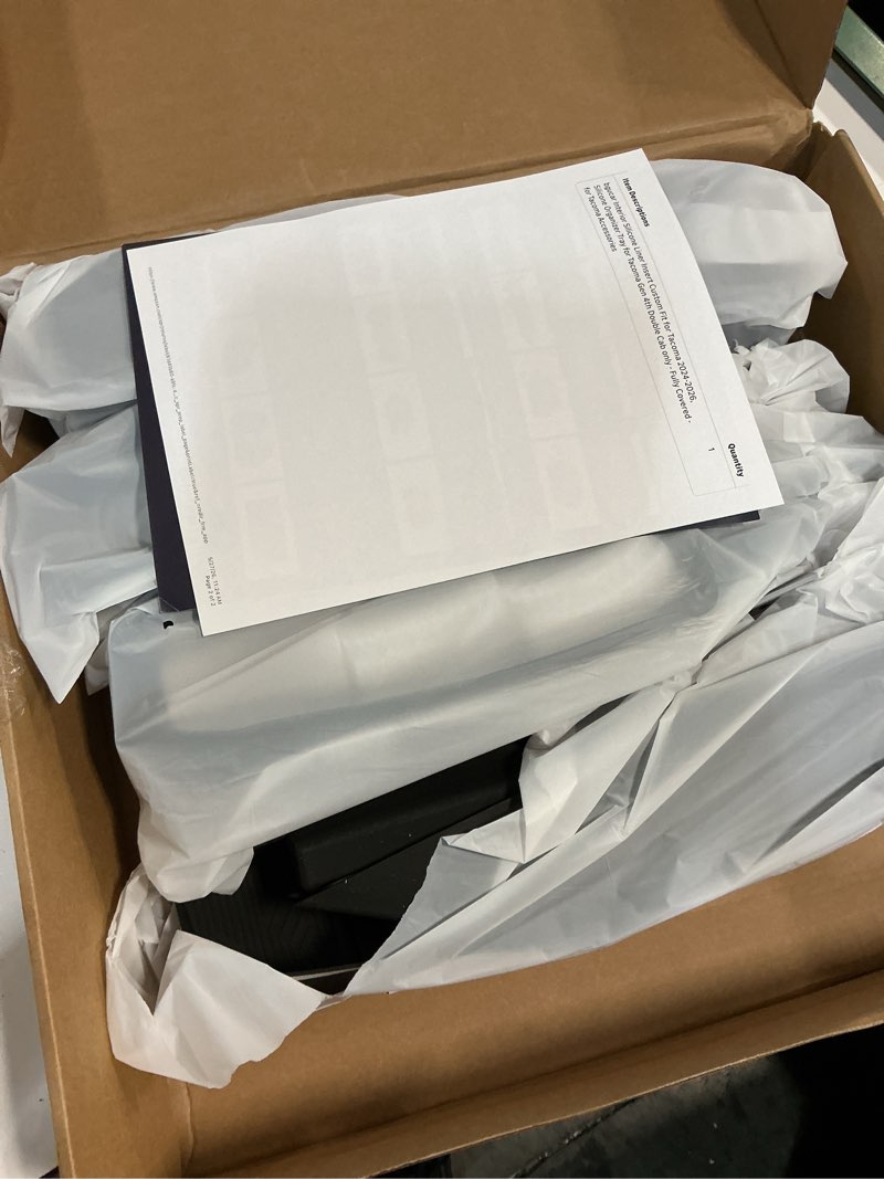 Condition photo showing New/Like New for interior silicone liner insert custom fit for tacoma 2024-2026, silicone organizer tray for tacoma gen 4th double cab only - fully covered - for tacoma accessories black for tacoma gen 4th (2024-2026) & crew cab