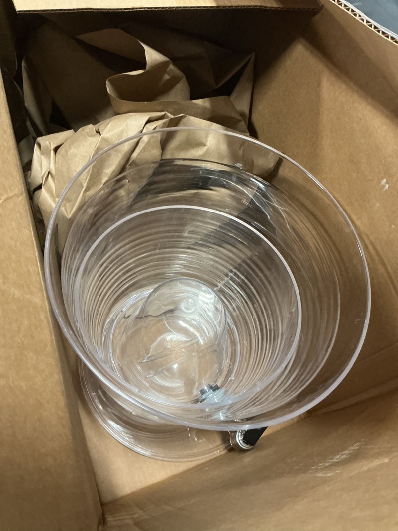 Condition photo showing As Is for similar creativeware bark beverage dispenser, 2.5 gallon, clear, (pack of 1)
