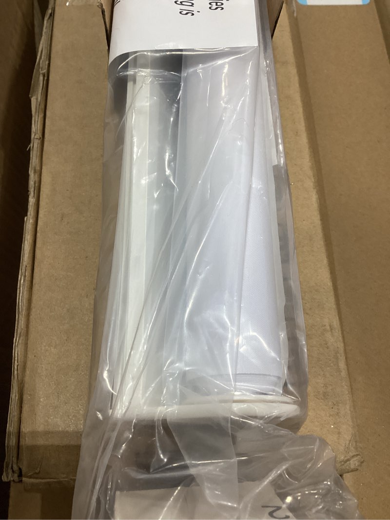 Condition photo showing Good Condition for lazblinds cordless roller shades for french doors, no drill french door blinds for privacy, light filtering roll up shades for front door sidelight glass door patio, 30 5/8" w x 72" h, white light filtering - white 30 5/8" w x 72" h covering width 30"