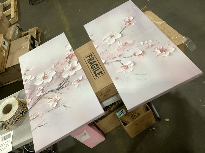 Flower canvas artwork 
