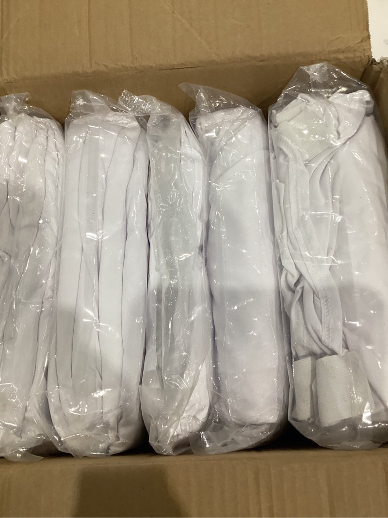 Condition photo showing New/Like New for Wexninaz 50 Pcs White Folding Chair Cover Washable Removable Universal Fitted Chair Cover Protector for Wedding Party Banquet Holidays Celebration Decoration Chair Covers White 50