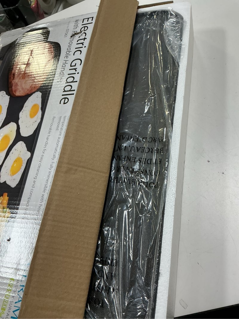 Condition photo showing New/Like New for Presto 07061 22-inch Electric Griddle With Removable Handles, Black, 22-inch