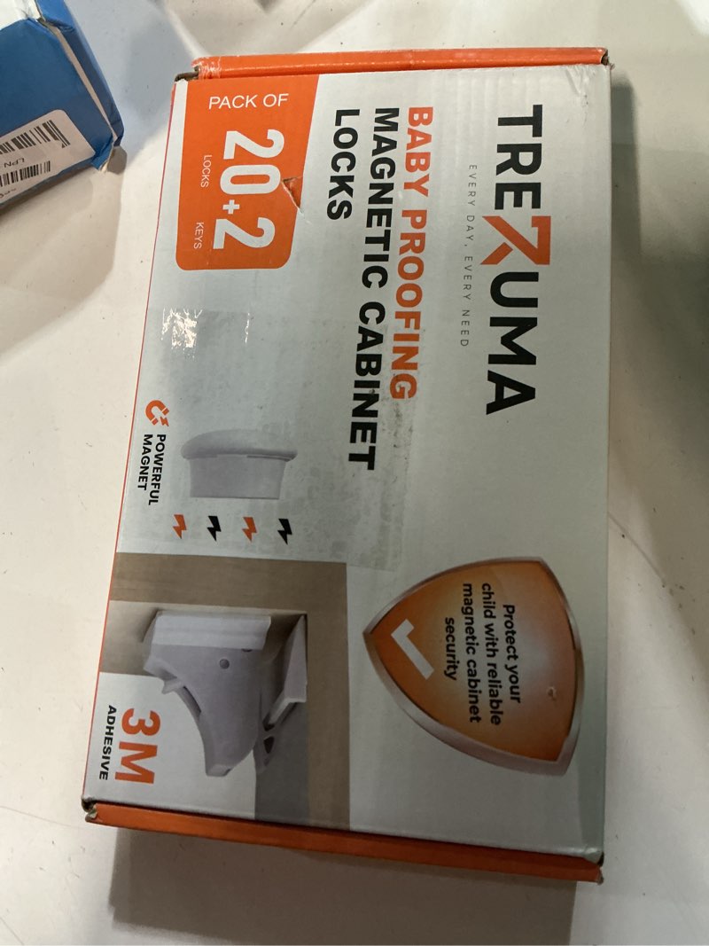 Condition photo showing Good Condition for Magnetic Cabinet Locks Baby Proofing (20 Locks + 2 Keys) – Child Proof Cabinet Locks with Easy Adhesive Installation – Child Safety Locks for Kitchen, Cabinets & Drawers with Optional Screws