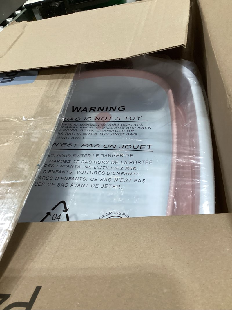 Condition photo showing Good Condition for collapsible dog bath tub for small dogs & cats, portable puppy bath tub with water drain plug, space saving foldable pet bathtub for indoor & outdoor use, pink