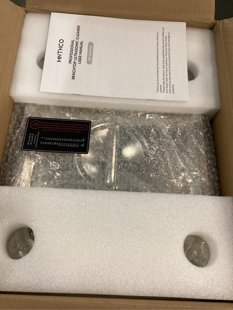 Condition photo showing New/Like New for Ultrasonic Cleaner, One-Touch Cleaning,Heating, Deep Mode, ECO Energy-Saving Ultrasonic Cleaning Machine Excellent for Labs,Carburetor,Jewelry,Dentures,Automotive & Industrial Parts. (10L)