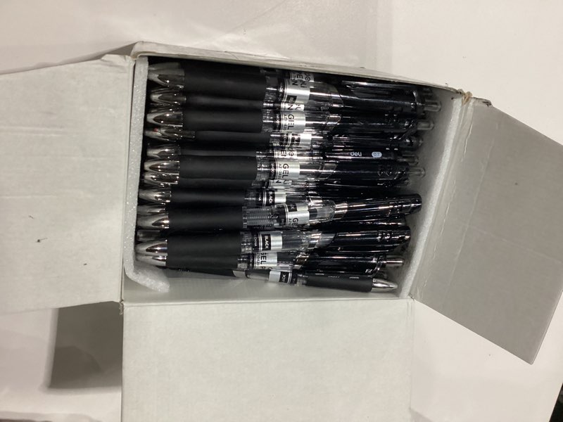 *box opened maybe missing peices* Deli AZ10420B Gel Pen 0.7mm 100pcs 