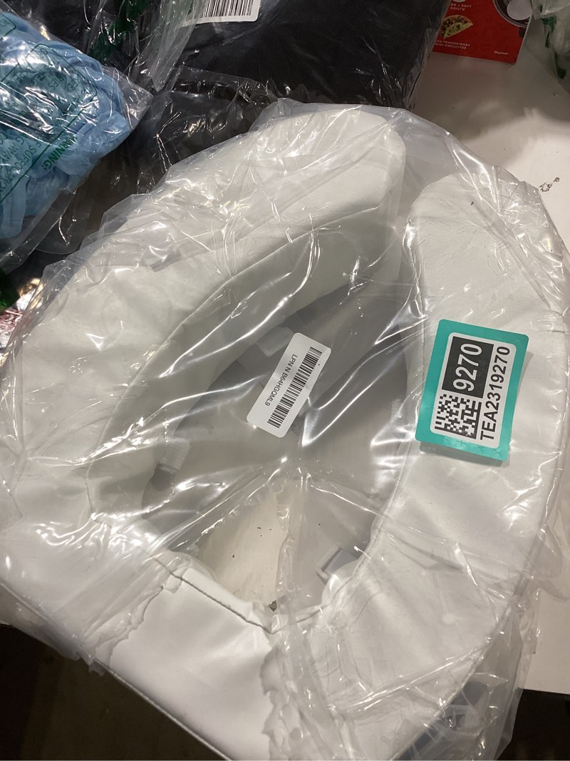 Condition photo showing Good Condition for vive toilet seat cushion (soft cushioned foam) - easy clean soft padded bathroom attachment - elongated, standard seats - comfort & support donut for handicap adults 4" cushioned foam white