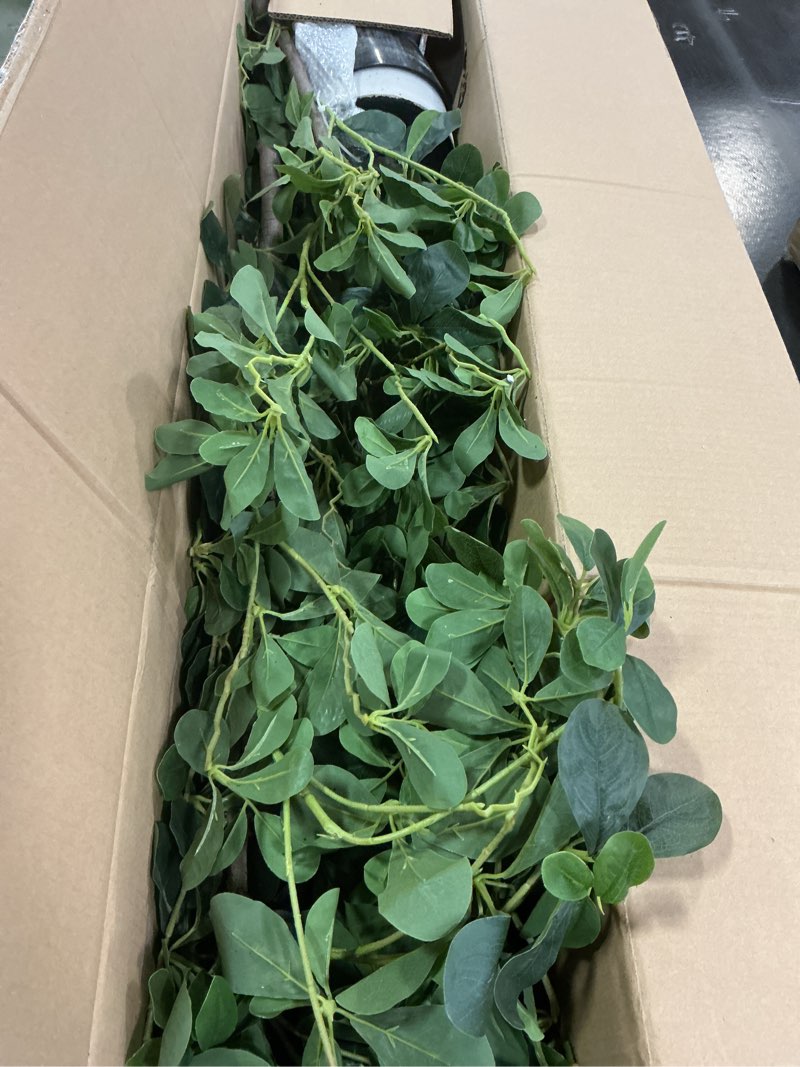 Condition photo showing Good Condition for Keeplush 7ft Tall Artificial Black Olive Tree with 1260 Lifelike Leaves, Tall Fake Greenery Olive Si